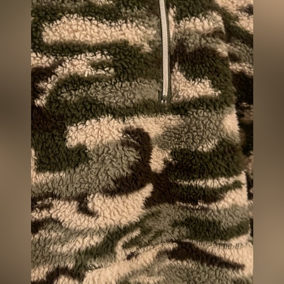 Tops Comfy All Fleece Warmest Quarter Zip Youll Ever Own Camouflage Size Small Poshmark